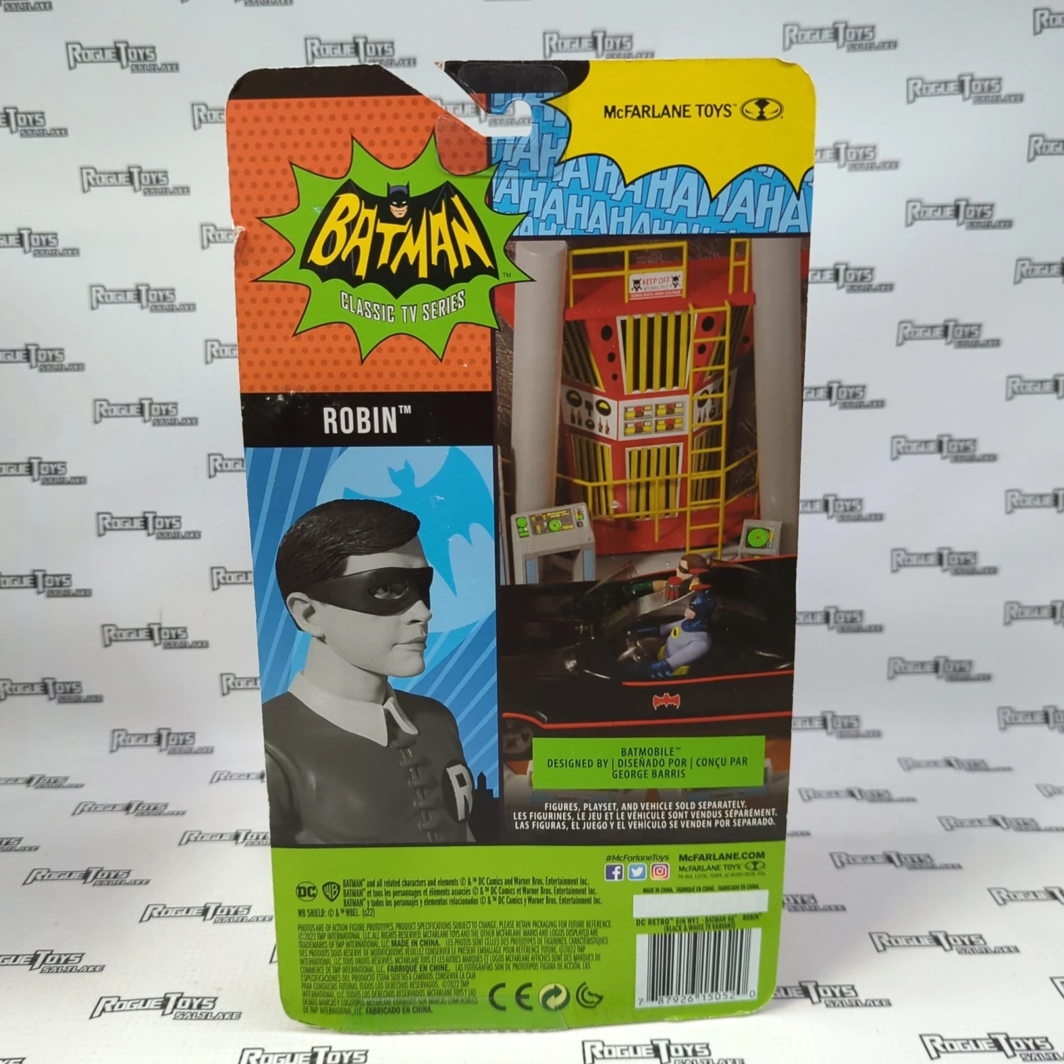 Salt Lake City McFarlane Toys Batman Classic TV Series Robin (Black & White) 4 Salt Lake City McFarlane Toys Batman Classic TV Series Robin (Black & White) - Image 2