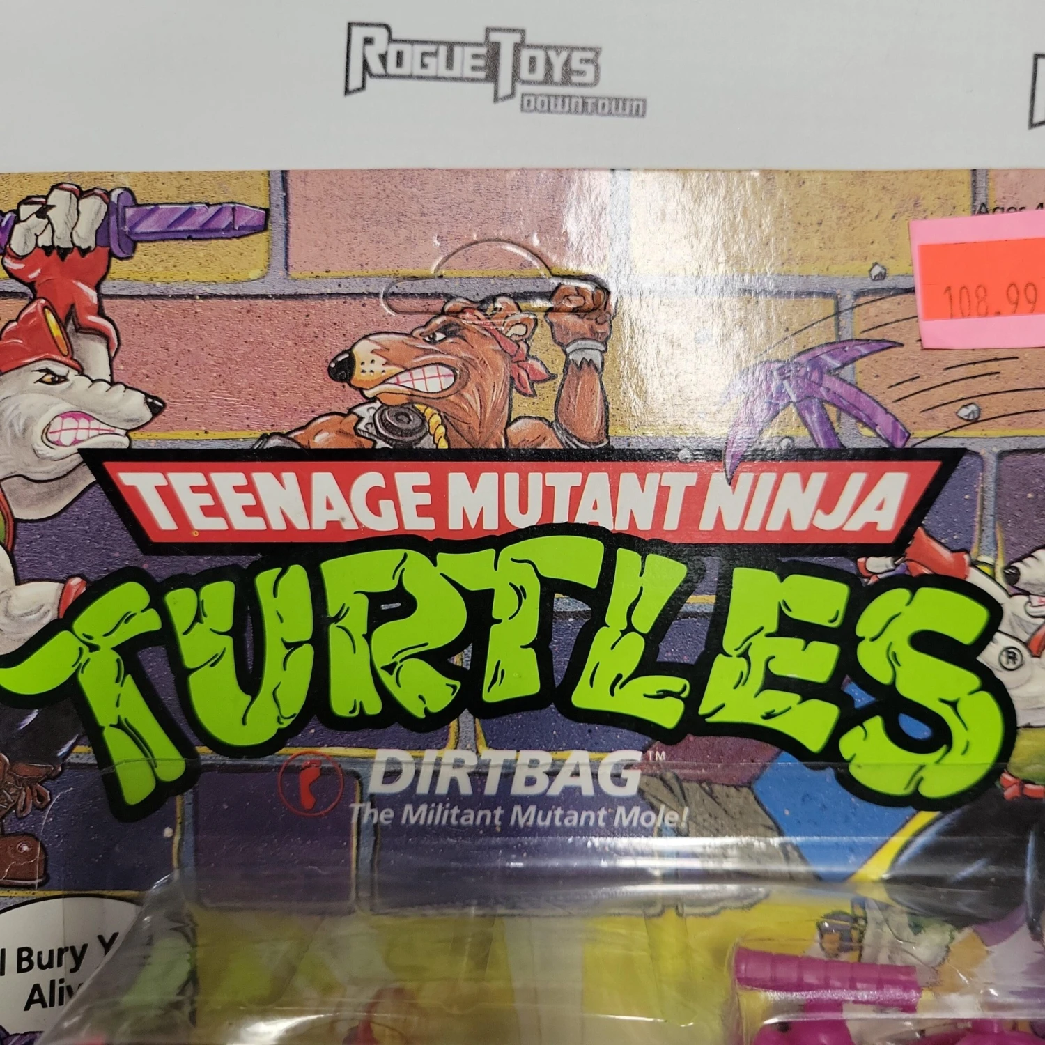 Las Vegas Downtown PLAYMATES Vintage TMNT, 1991, Dirtbag 4 Las Vegas Downtown PLAYMATES Vintage TMNT, 1991, Dirtbag - Image 2