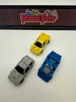 Las Vegas Downtown Hasbro Transformers G1 Micromasters Autobot Race Car Patrol / Tailspin / Swindler / Free Wheeler