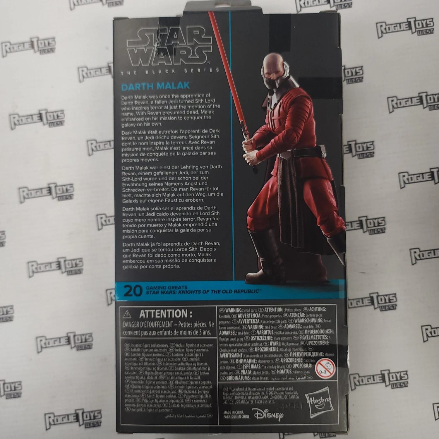 Rogue Toys Hasbro Star Wars Black Series Knights Of The Old Republic Darth Malak (Gaming Greats) 5 Rogue Toys Hasbro Star Wars Black Series Knights Of The Old Republic Darth Malak (Gaming Greats) - Image 3