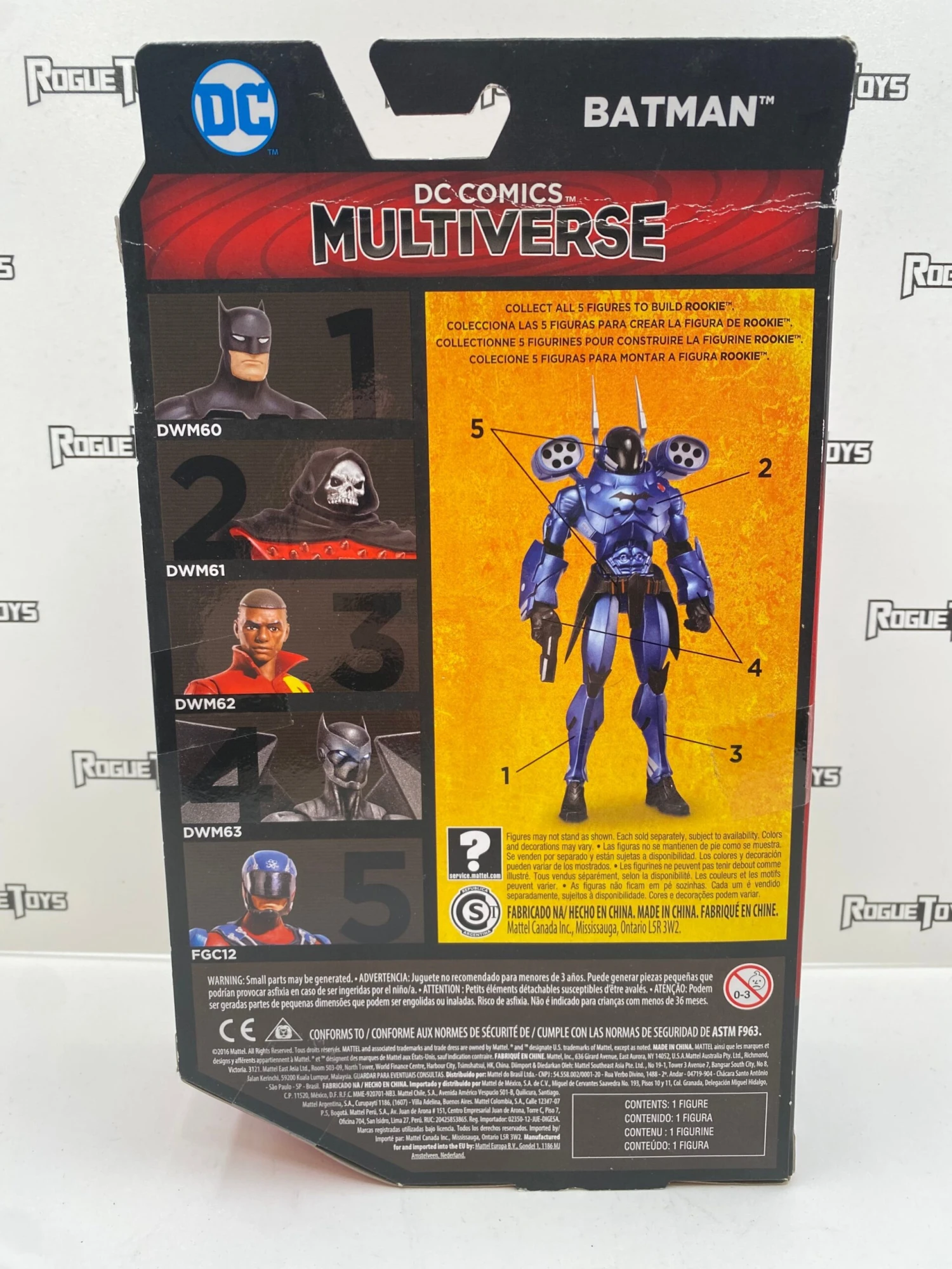 Las Vegas West Mattel DC Comics Multiverse Rookie Series DC Rebirth Batman 4 Las Vegas West Mattel DC Comics Multiverse Rookie Series DC Rebirth Batman - Image 2