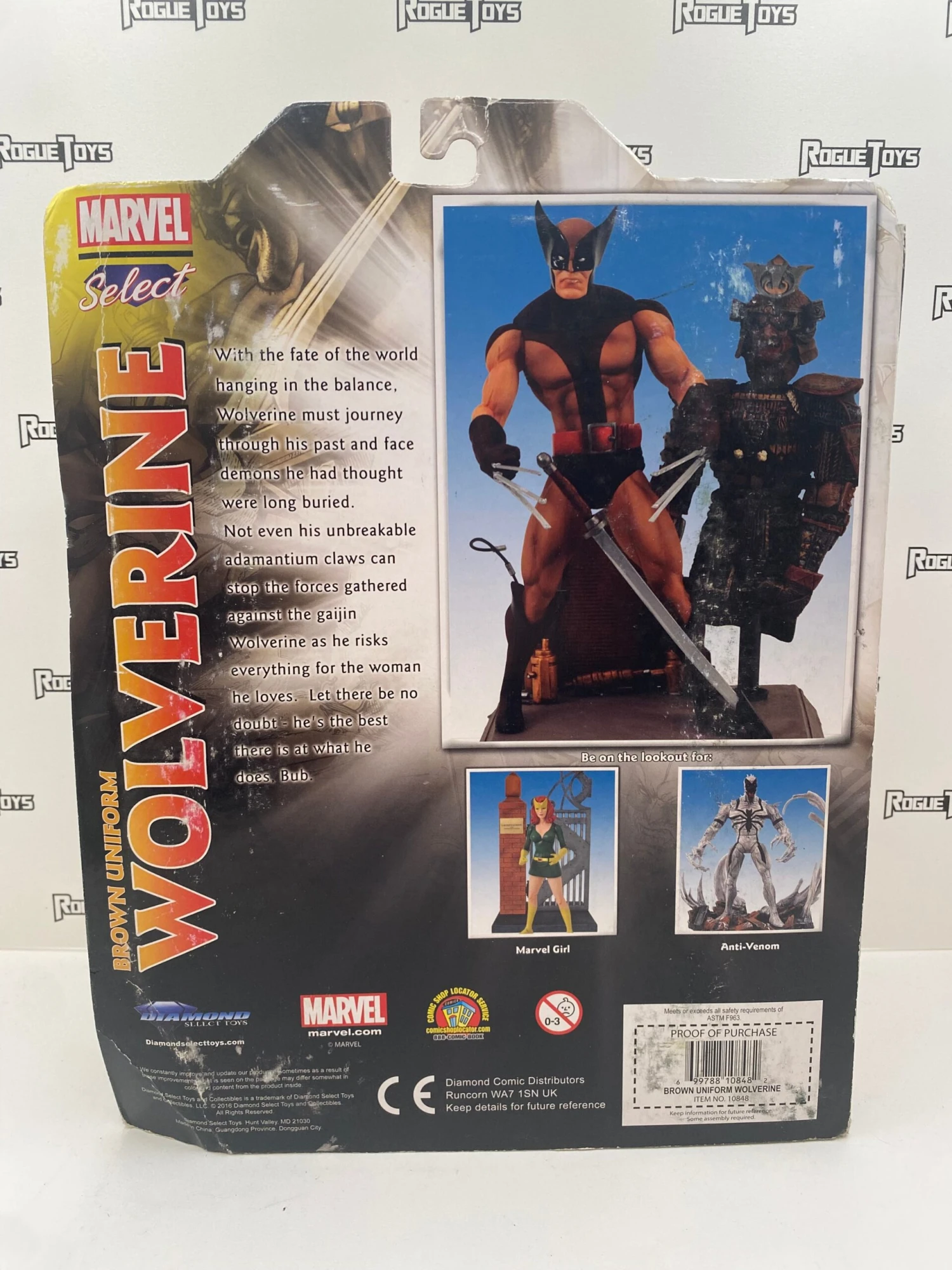 Las Vegas Downtown Diamond Select Toys Marvel Select Brown Uniform Wolverine 4 Las Vegas Downtown Diamond Select Toys Marvel Select Brown Uniform Wolverine - Image 2