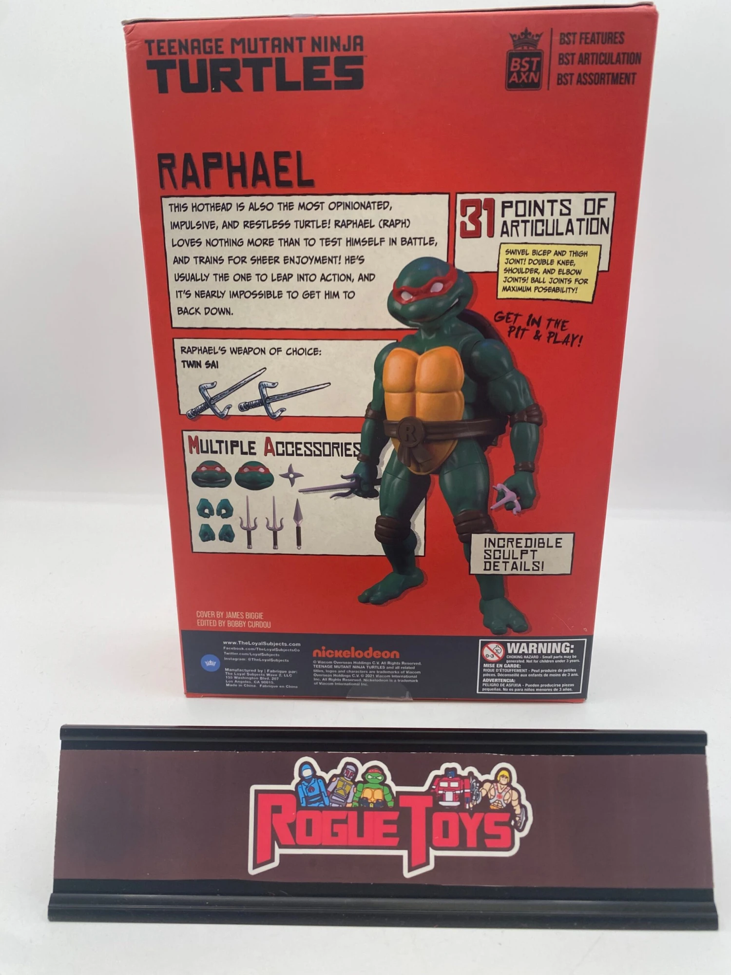 Las Vegas West BST AXN Teenage Mutant Ninja Turtles Raphael Comic Book + Action Figure 4 Las Vegas West BST AXN Teenage Mutant Ninja Turtles Raphael Comic Book + Action Figure - Image 2