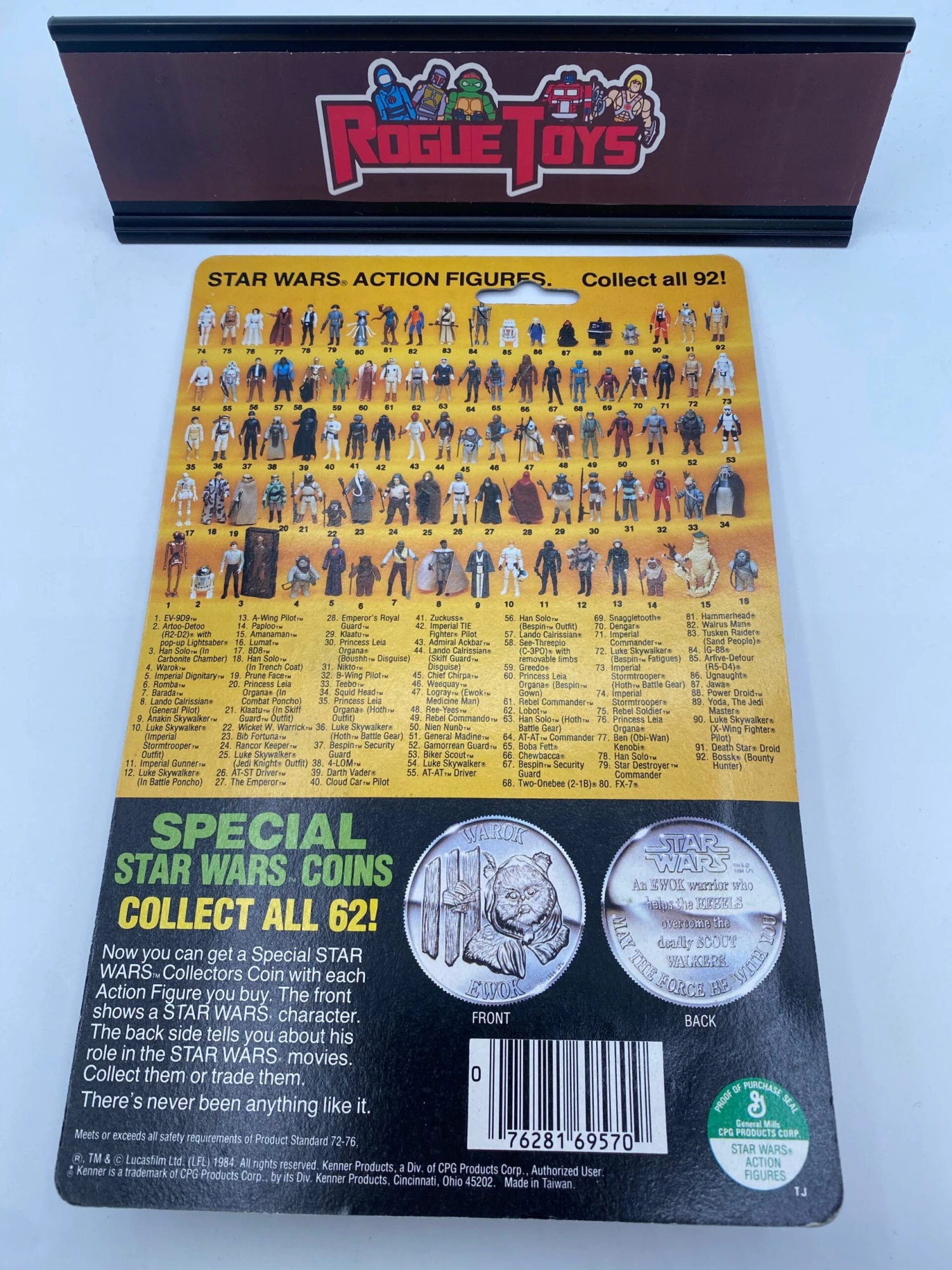 Las Vegas Downtown Kenner 1984 Star Wars The Power Of The Force Special Collectors Coin Wicket W. Warrick 4 Las Vegas Downtown Kenner 1984 Star Wars The Power Of The Force Special Collectors Coin Wicket W. Warrick - Image 2