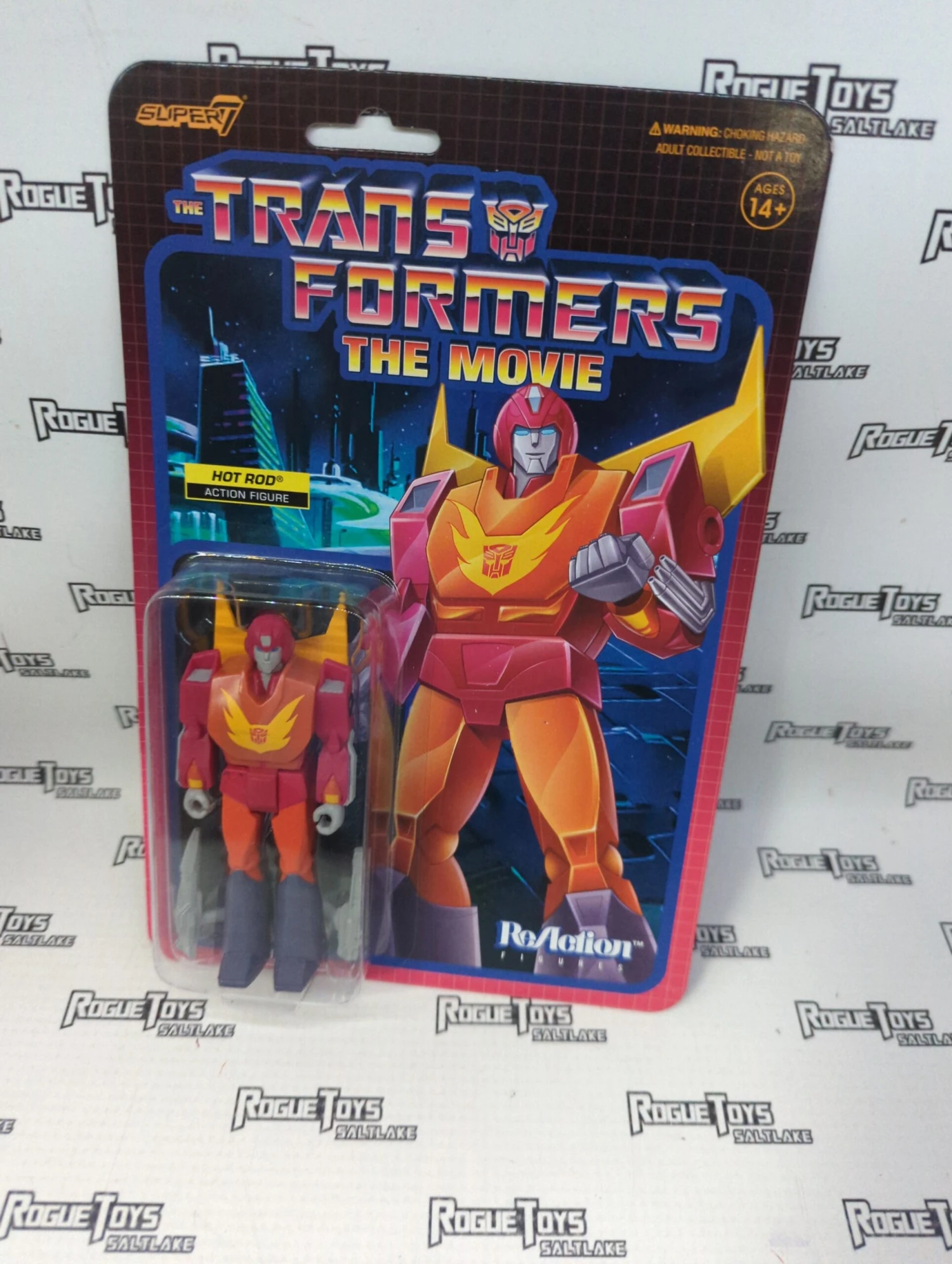 Salt Lake City Super 7 ReAction Figures Transformers The Movie Hot Rod 3 Salt Lake City Super 7 ReAction Figures Transformers The Movie Hot Rod
